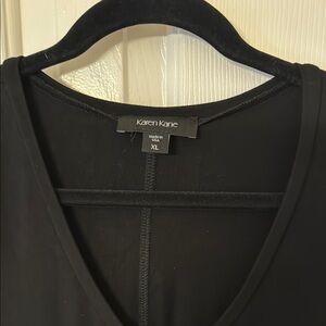 Karen Kane Classic Black V-Neck Dress